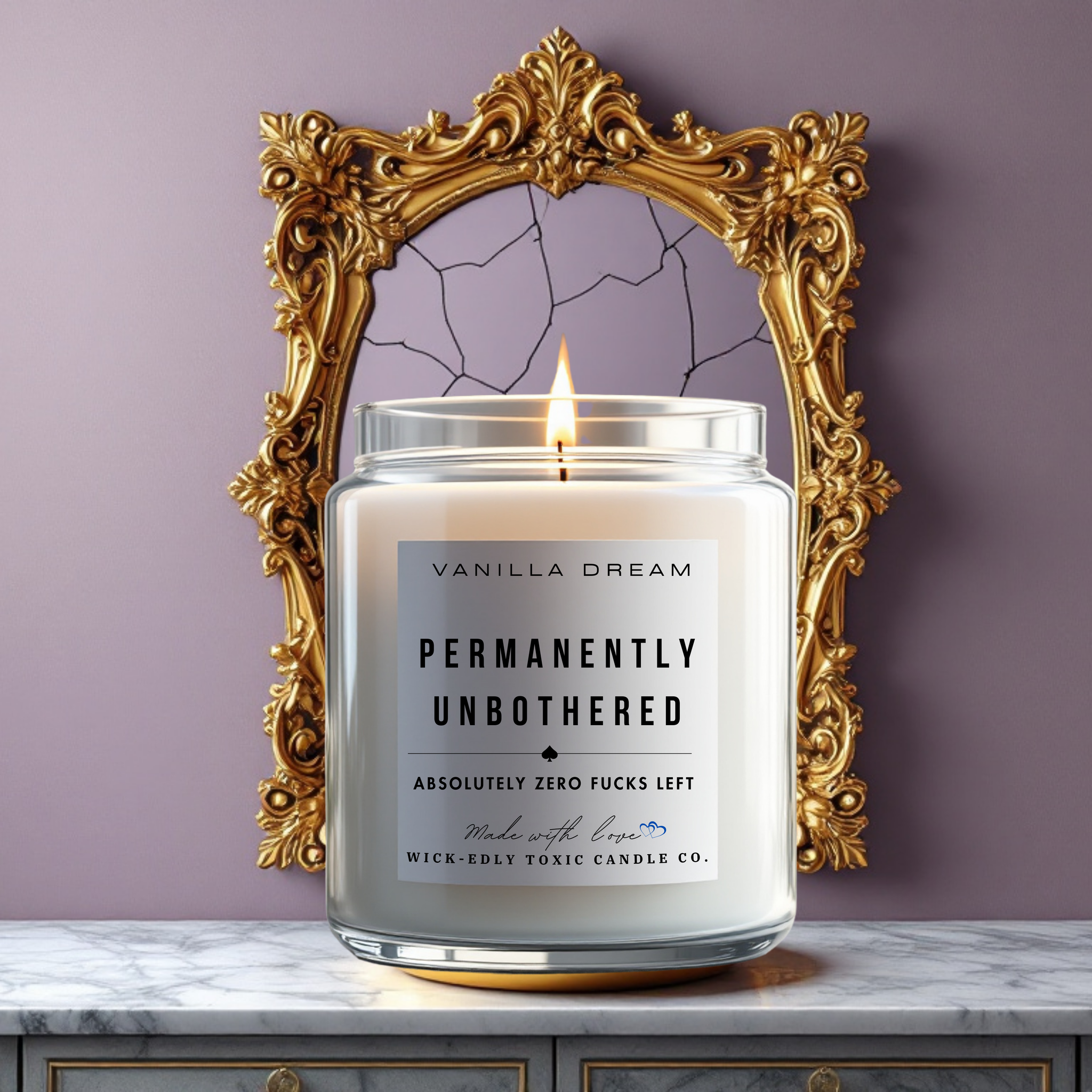 PERMANENTLY UNBOTHERED SOY WAX CANDLE