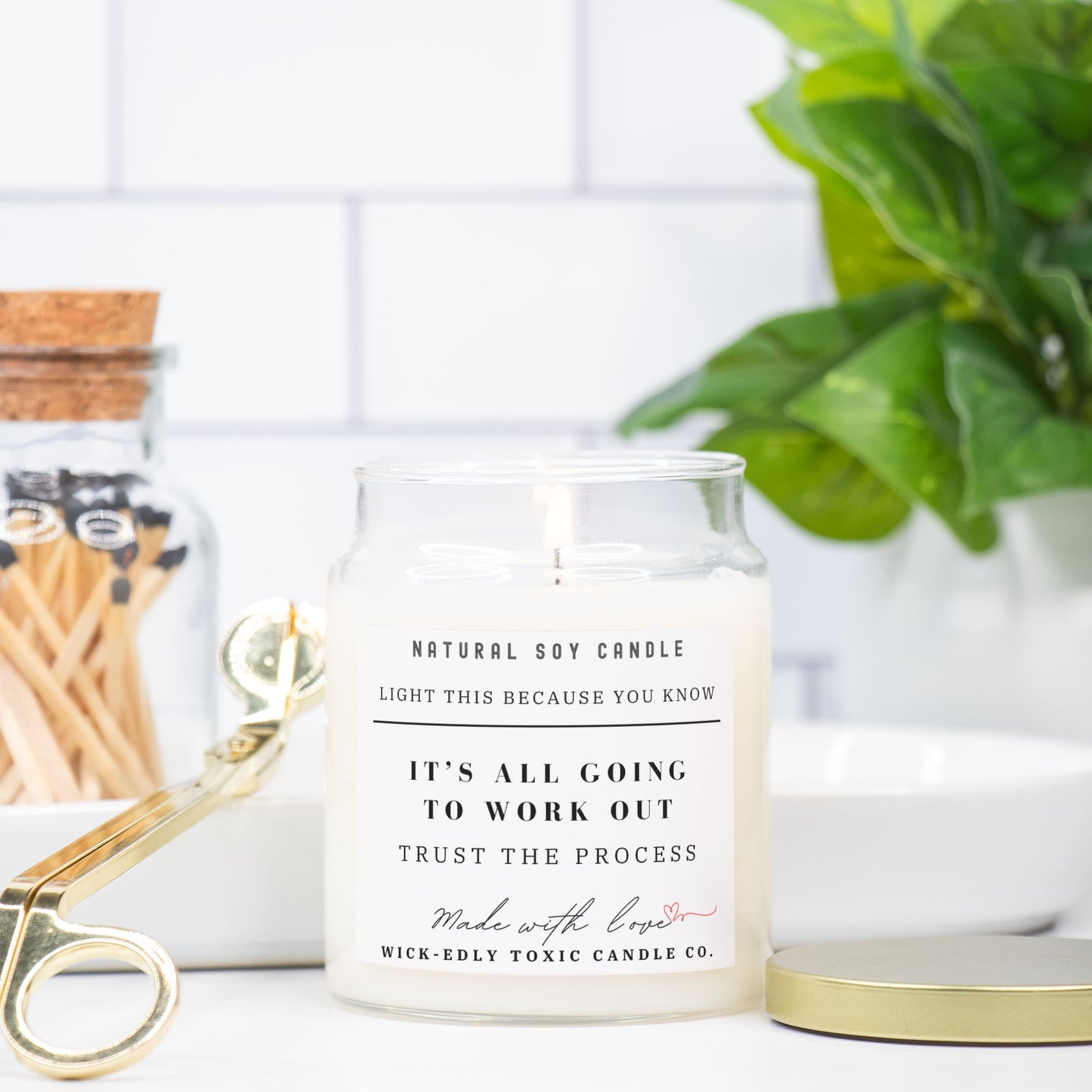 IT'S ALL GOING TO WORK OUT | TRIPLE SCENTED SOY WAX CANDLE- 9oz